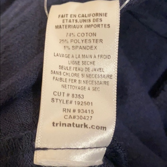 NEW Trina Turk Blue Jet Stream Ruffle Pants - Picture 11 of 12